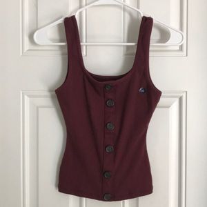 Abercrombie & Fitch Button Front Tank XS